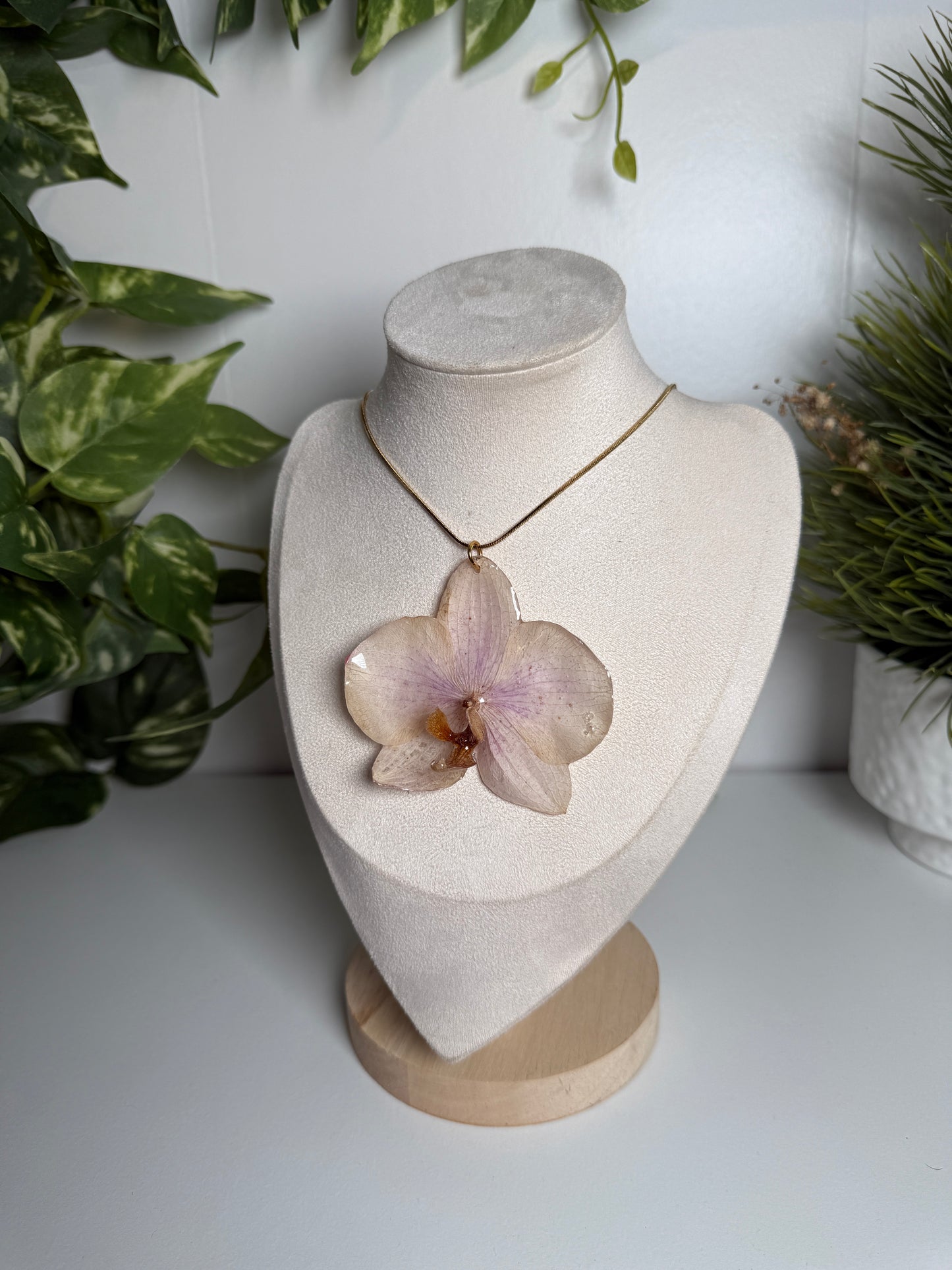 Phalaenopsis Orchid necklace