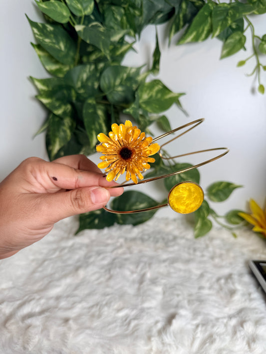 XL arm cuff sunflower (plus size)