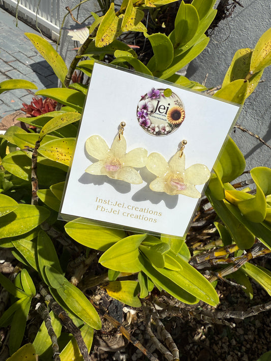 Baby Orchid earings