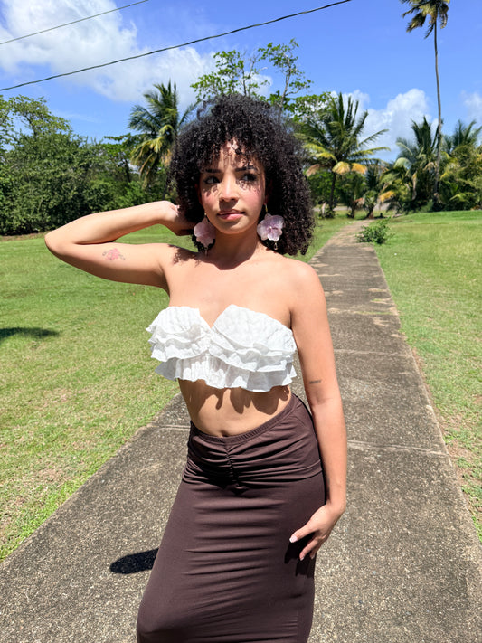 Purple Phalaenopsis earrings