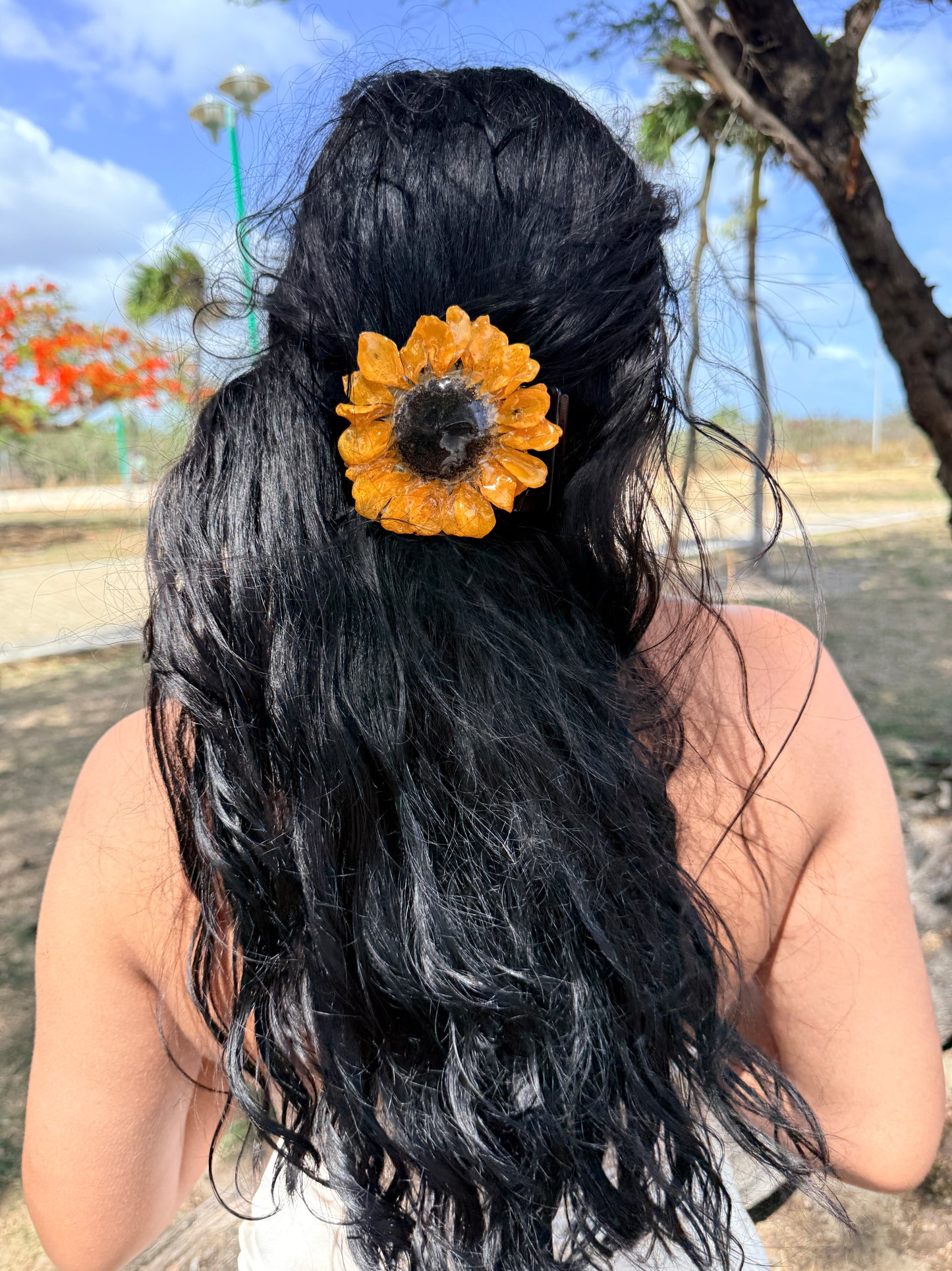 Sunflower Statement Hair Claw