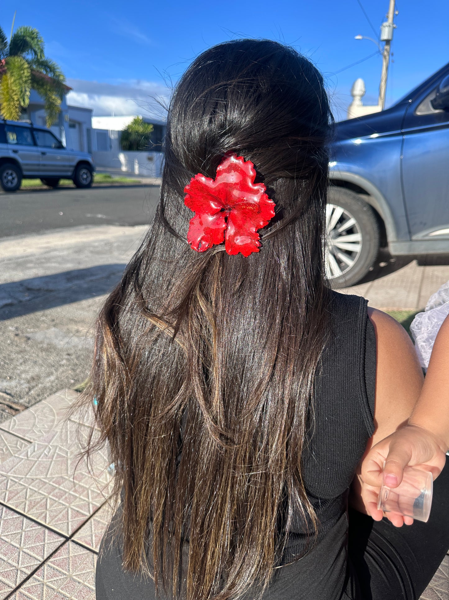 Amapola hair clip(Hibiscus) 🌺
