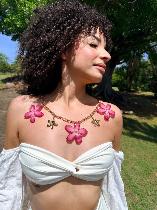 Pink Desert Rose Convertible Chain