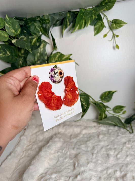 Flamboyán stud earrings