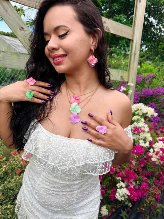 Hydrangea Candy Ring Trio