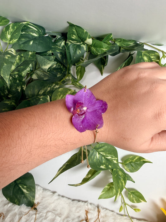 Baby orchid bracelet