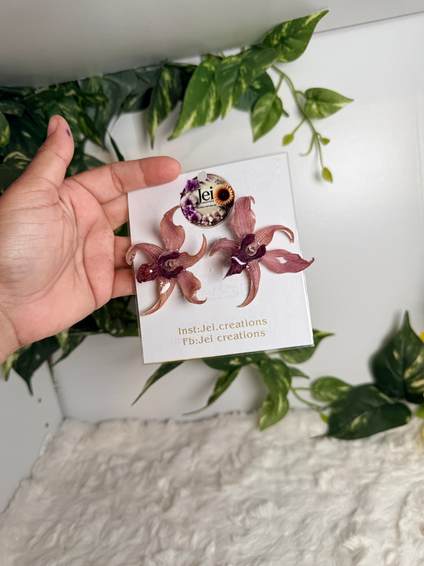 Exotic Spider Orchid Stud