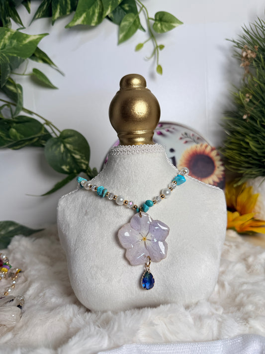 Azure Blossom Necklace