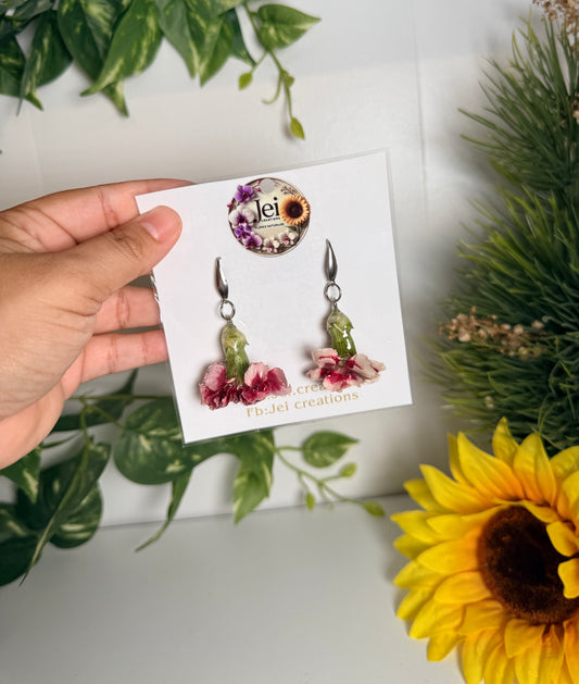 Mini claveles earings
