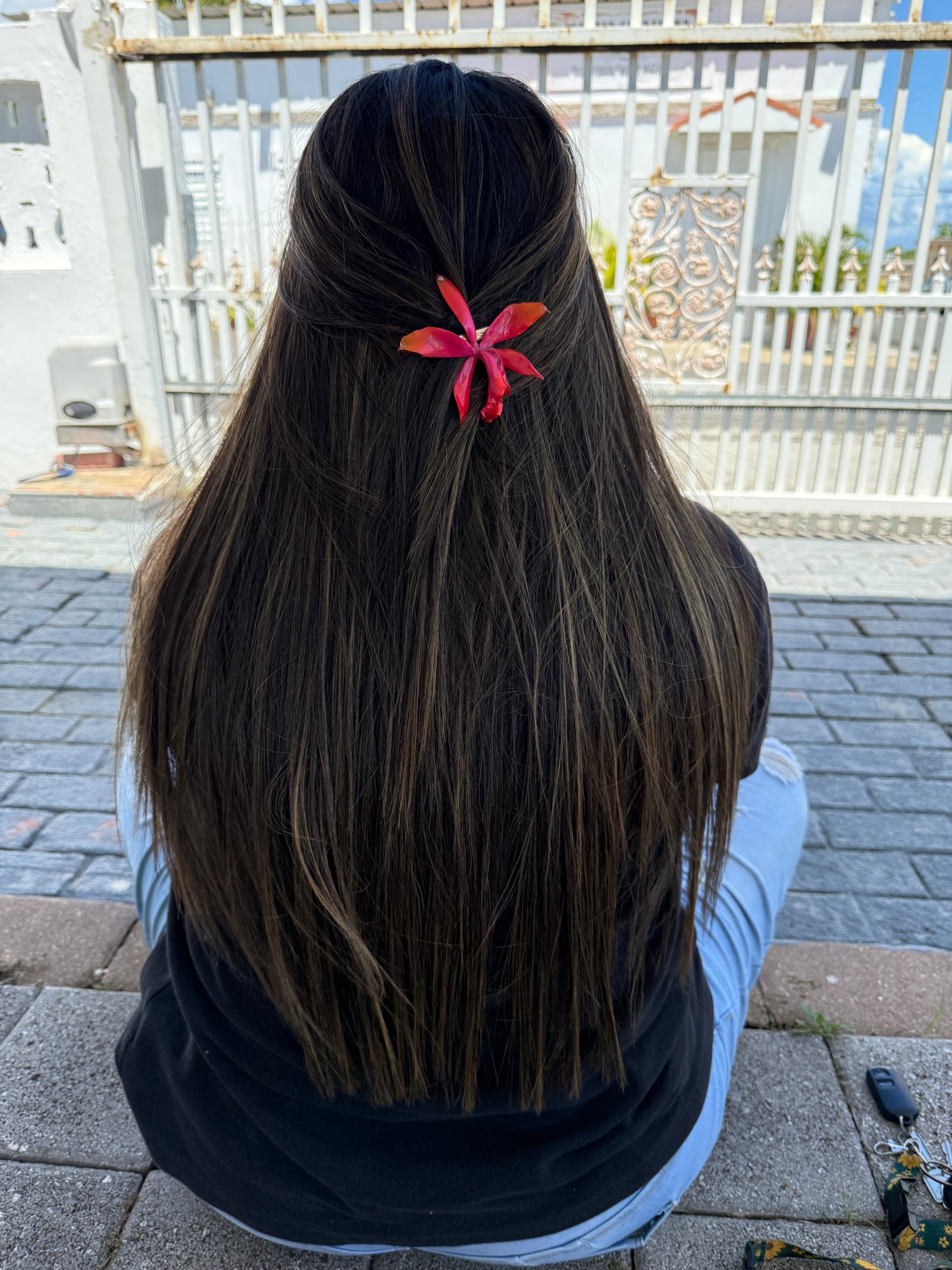 Pinky Orchid Hair clip