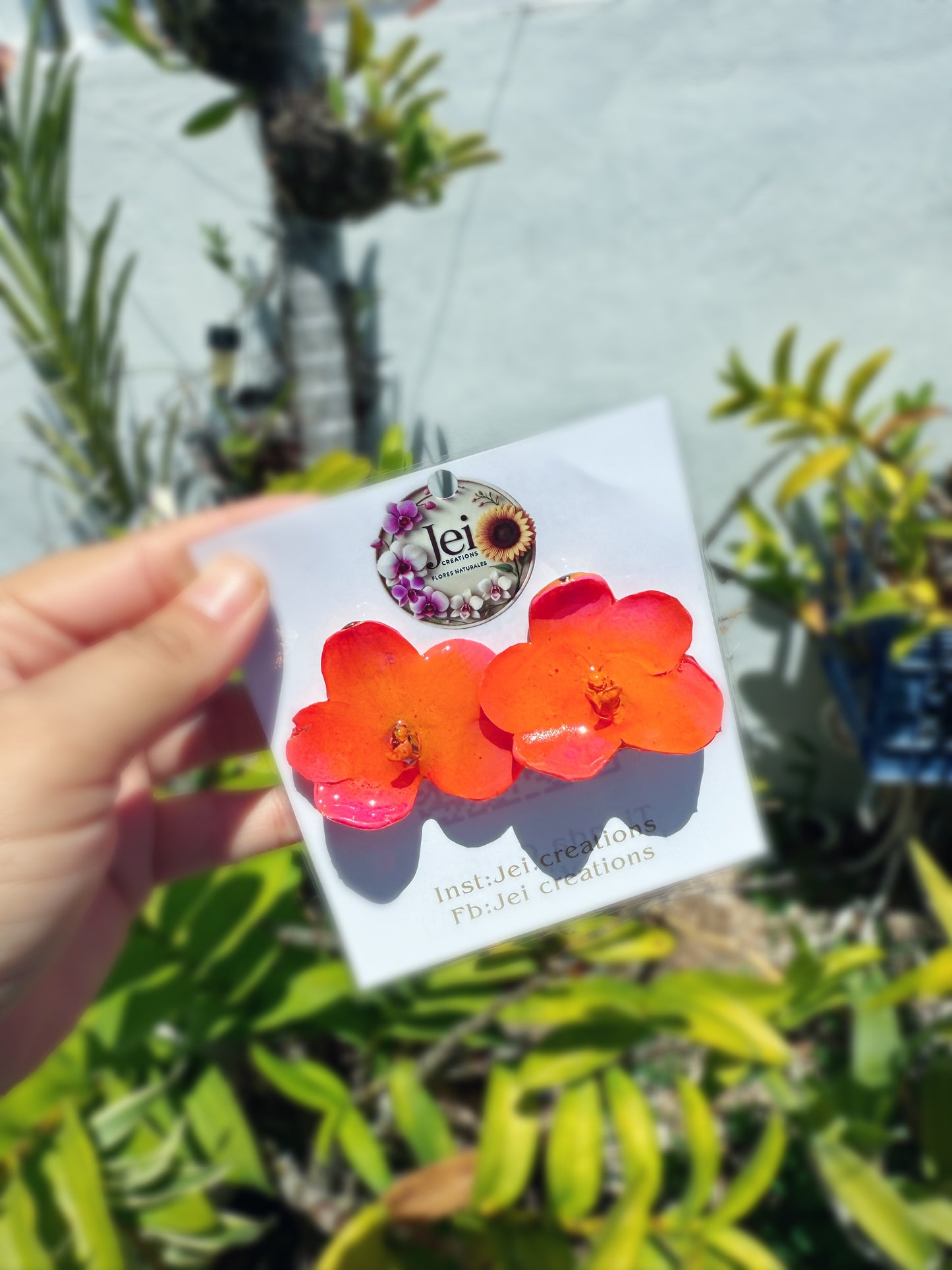 Towers braids Orchid Stud