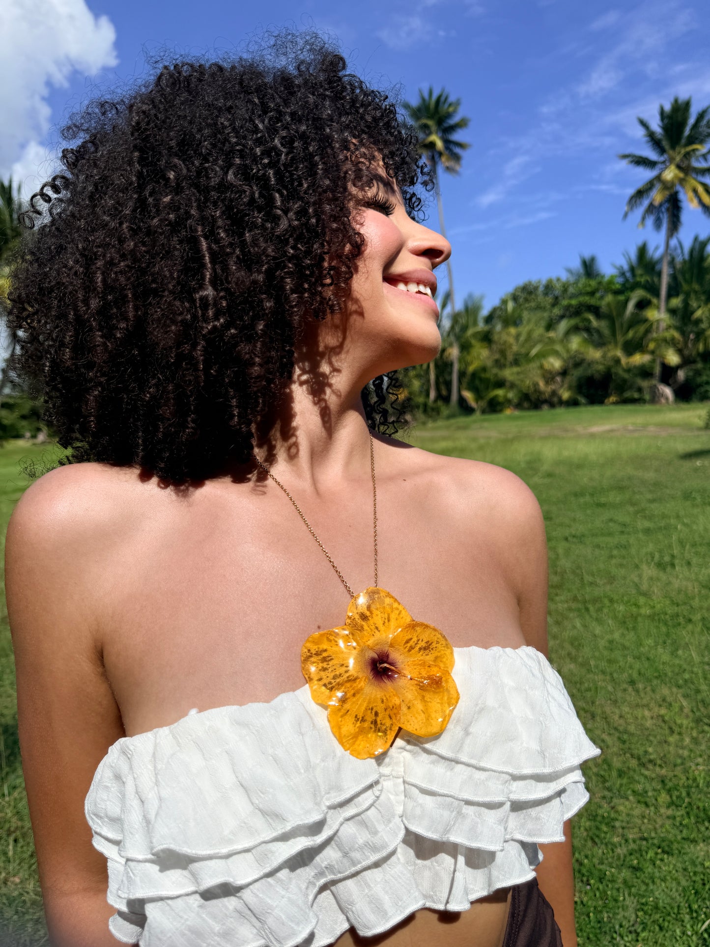 Eternal Bloom — Exotic Poppy Convertible Necklace & Hair Pin No .03