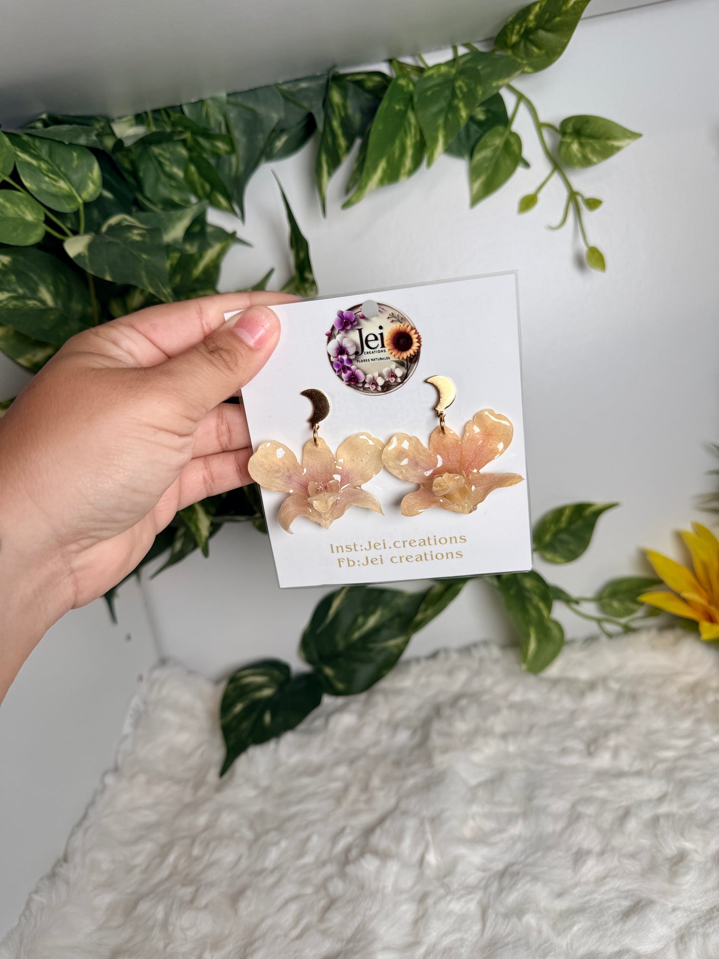 Moonlight Orchid Earrings