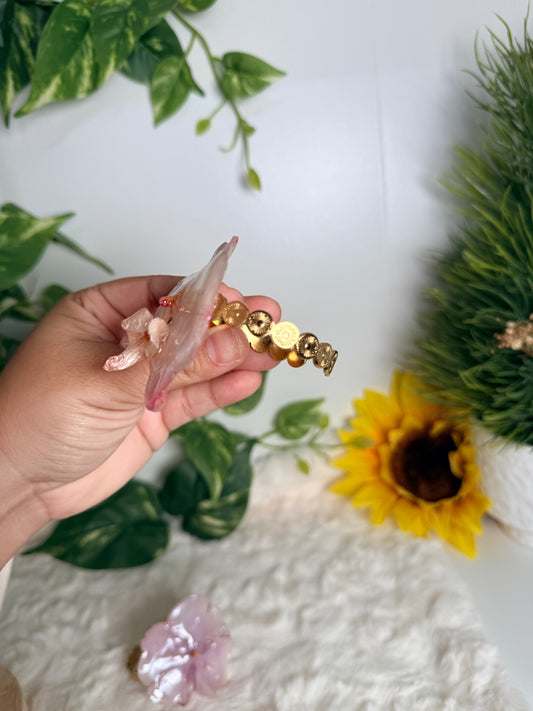 Blush Orchid Cuff Bracelet