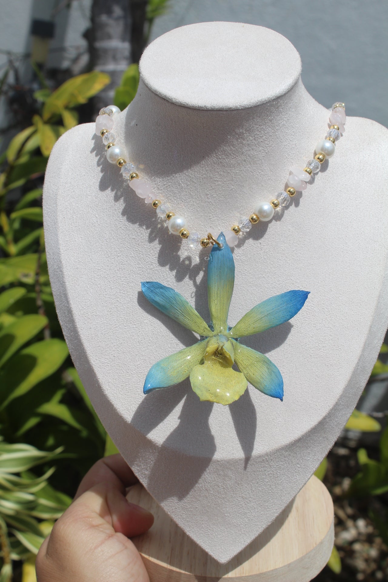 Cattleya Orchid Fancy necklace