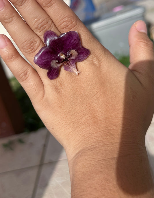 Purple Orchid ring