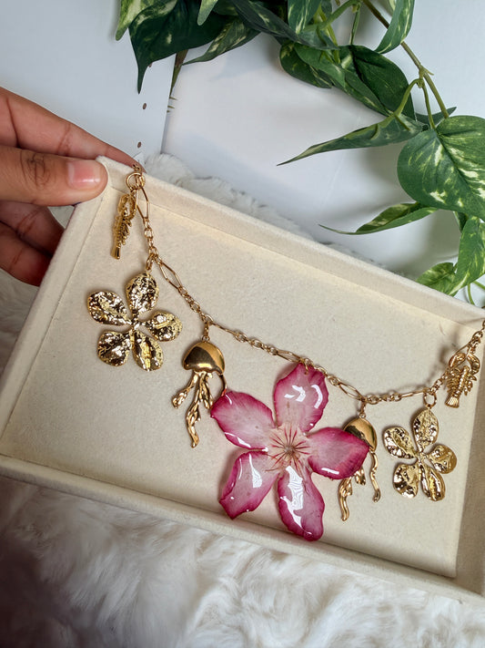 Golden Tide Charm Necklace