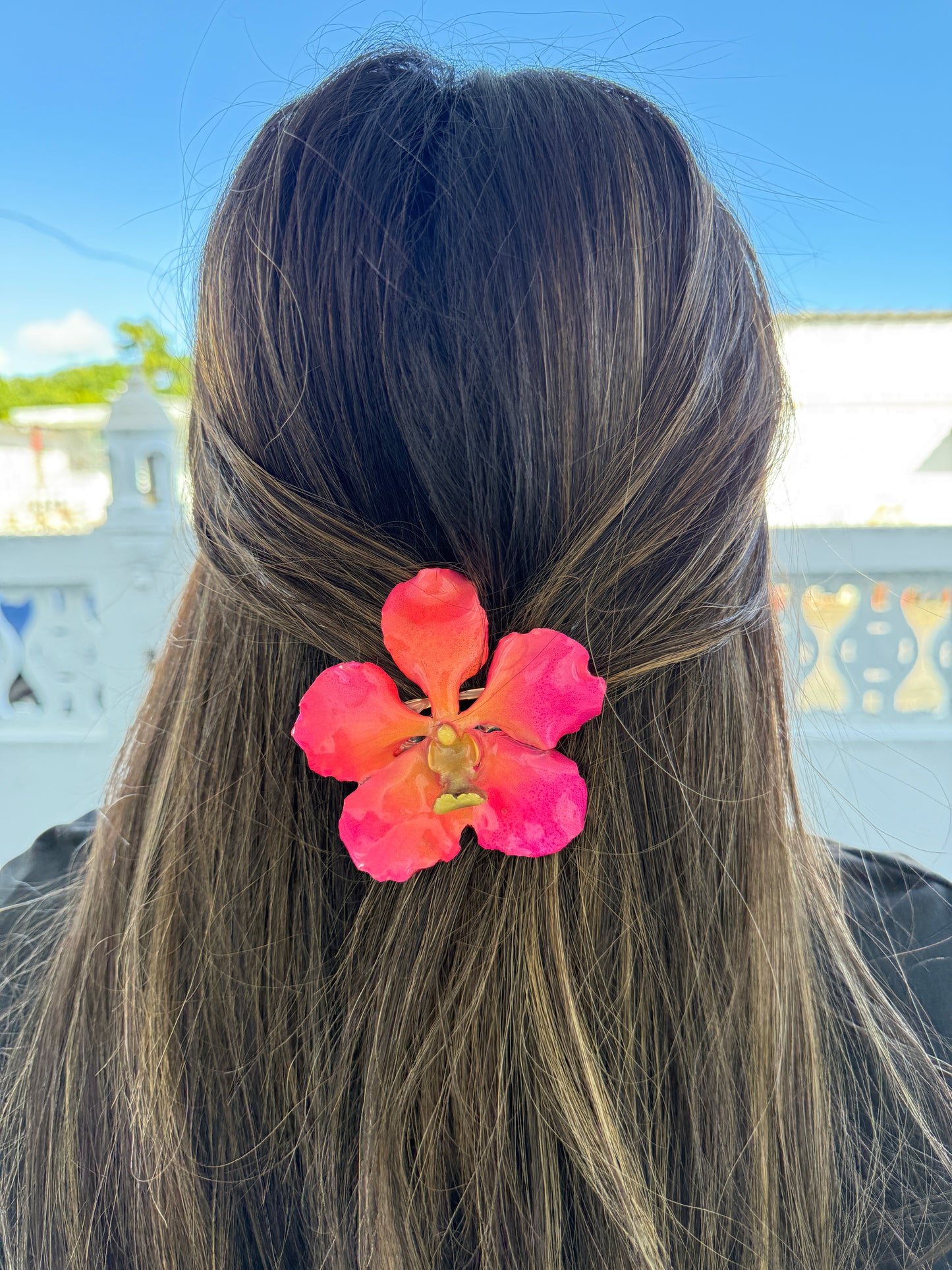 Pink Vanda Orchid Hair clip