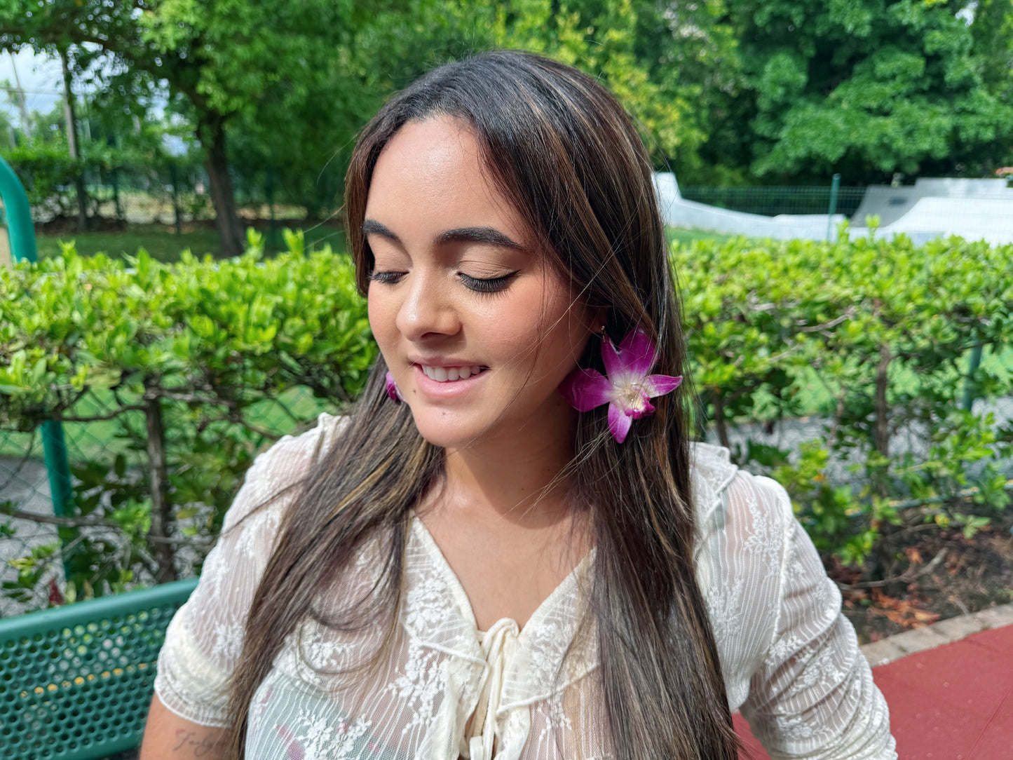 Fancy Dendrobium earings