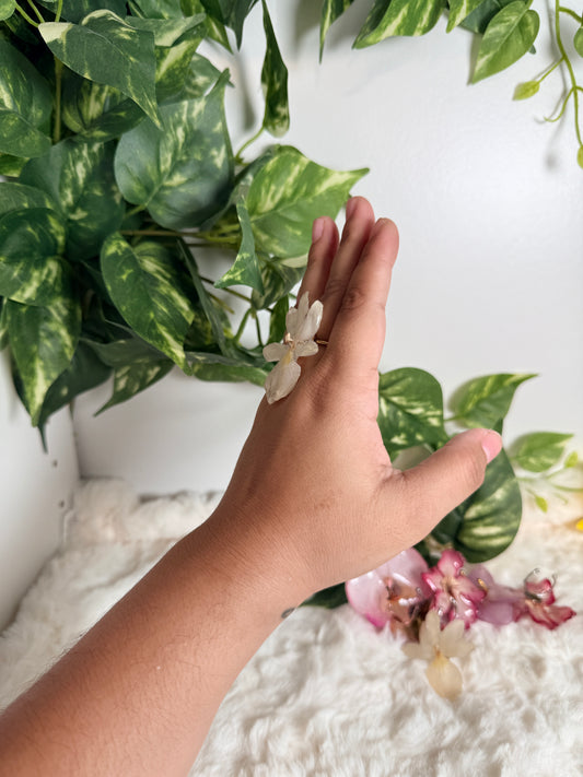 Ivory Star Orchid Ring