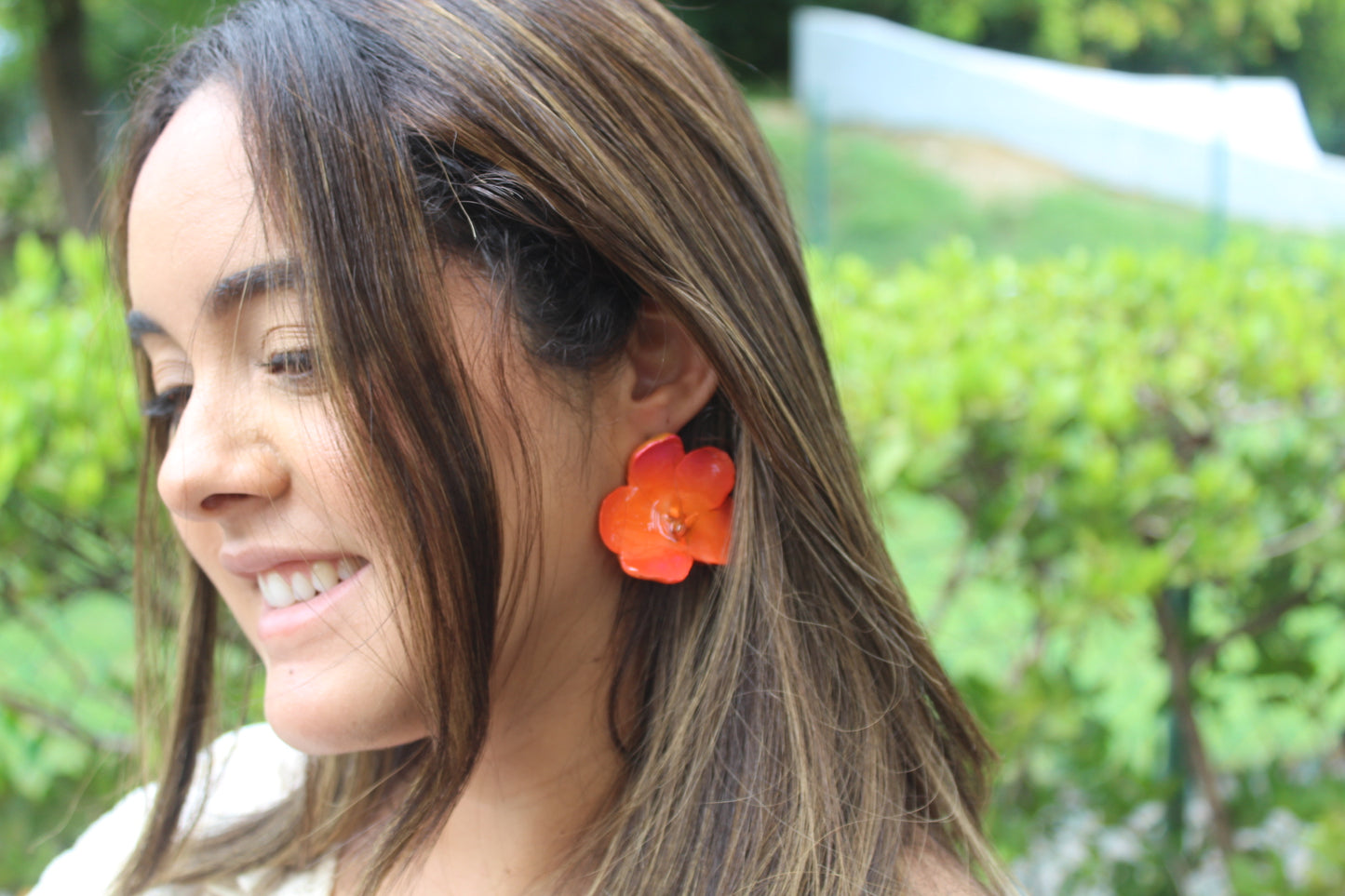 Towers braids Orchid Stud