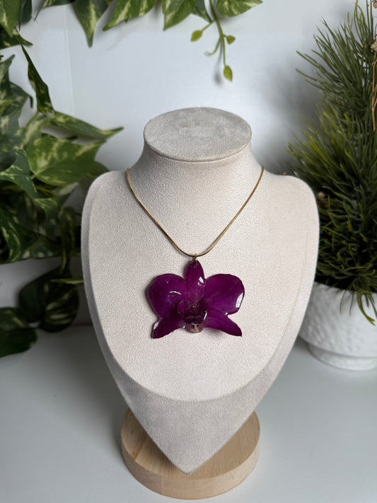 Orchid necklace