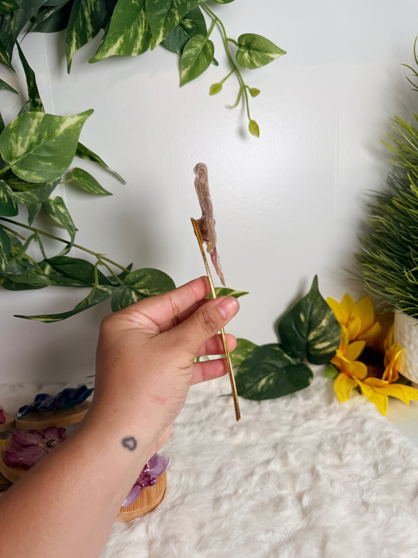 Blush Petal Hair Fork