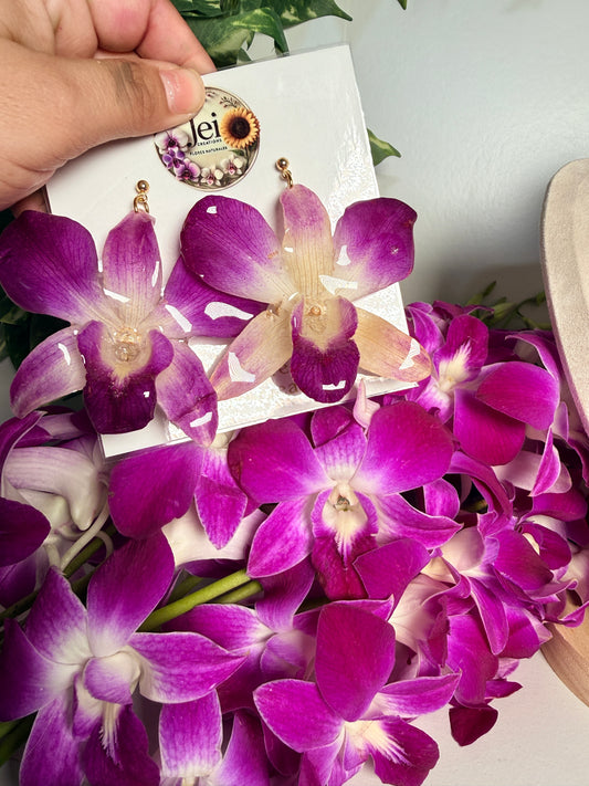 Fancy Dendrobium earings