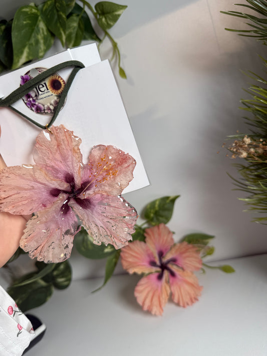 Pink amapola Choker (hibiscus)(pre-orden 13-marzo)