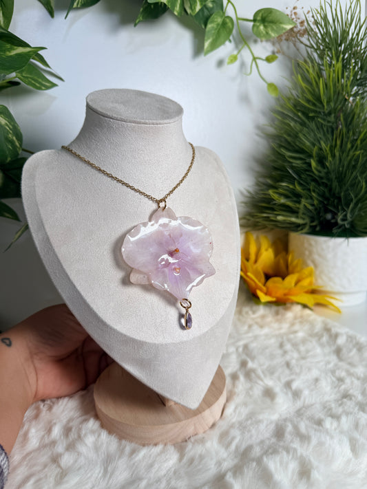 Phalaenopsis orchid necklace