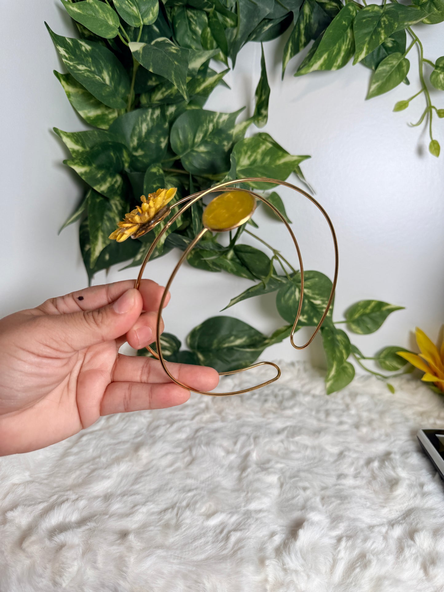 XL arm cuff sunflower (plus size)
