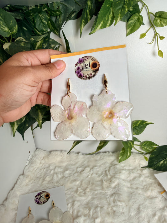 Pearl Glow Desert Rose Earrings