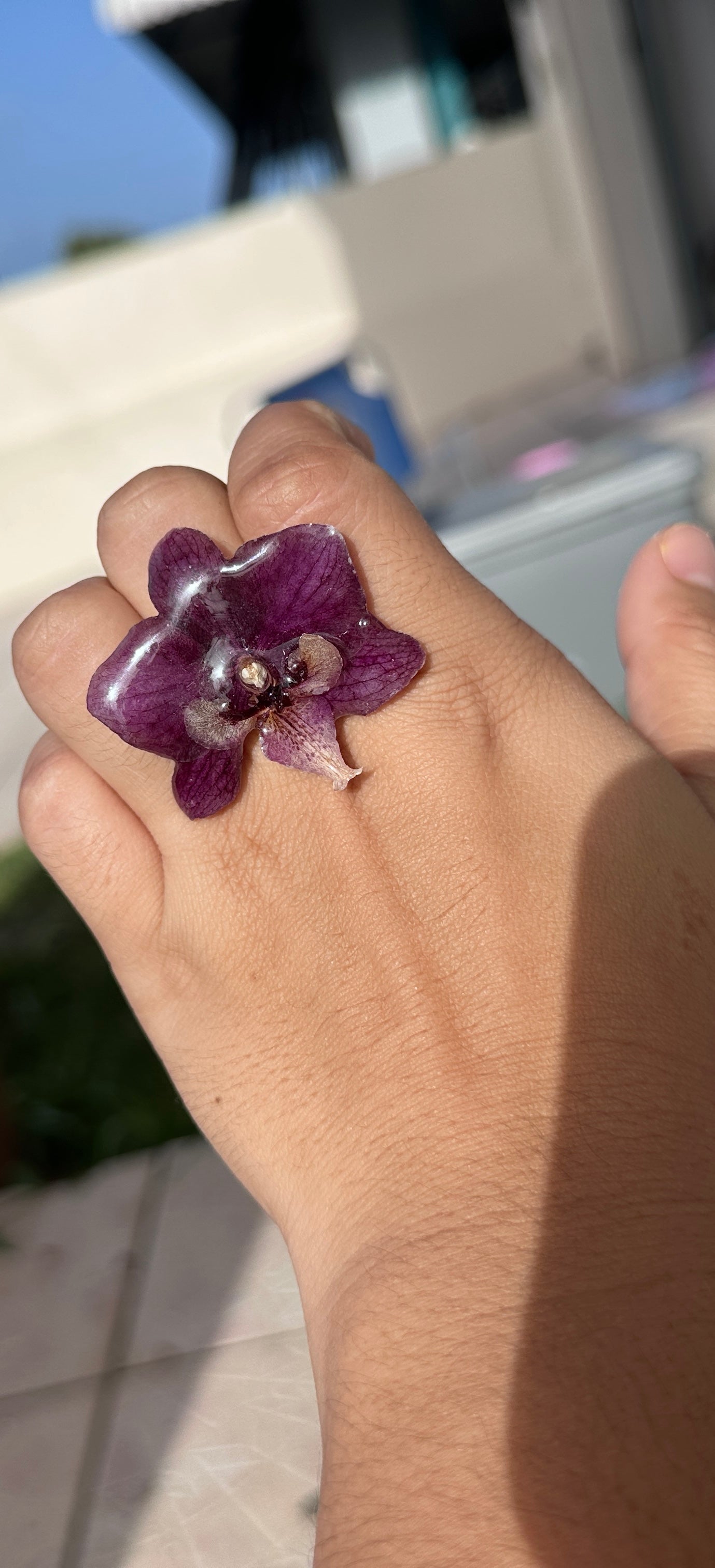 Purple Orchid ring