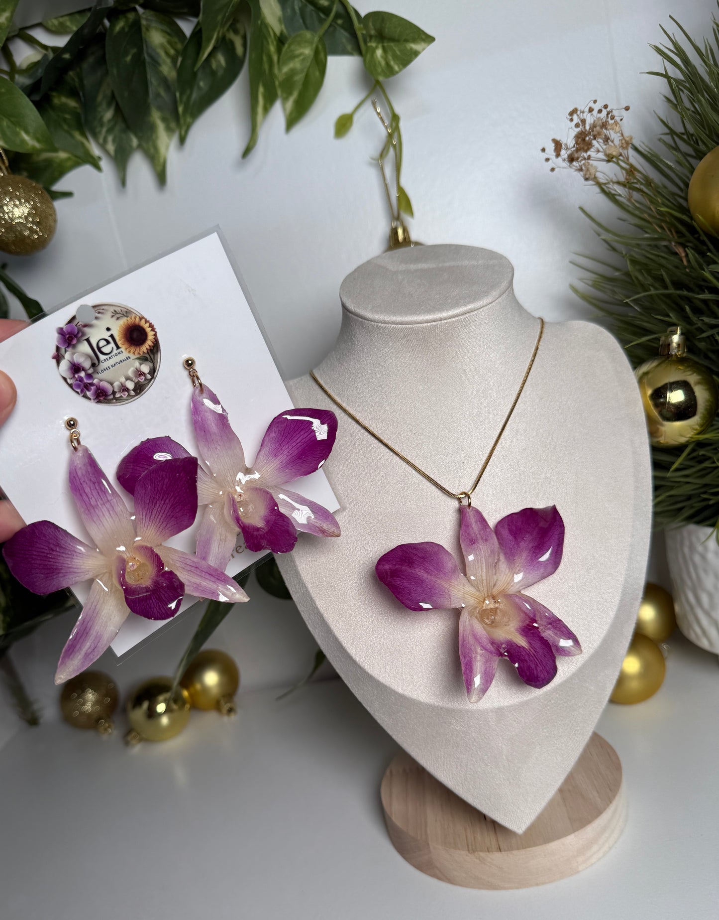 Dendrobium Orchid floral Set