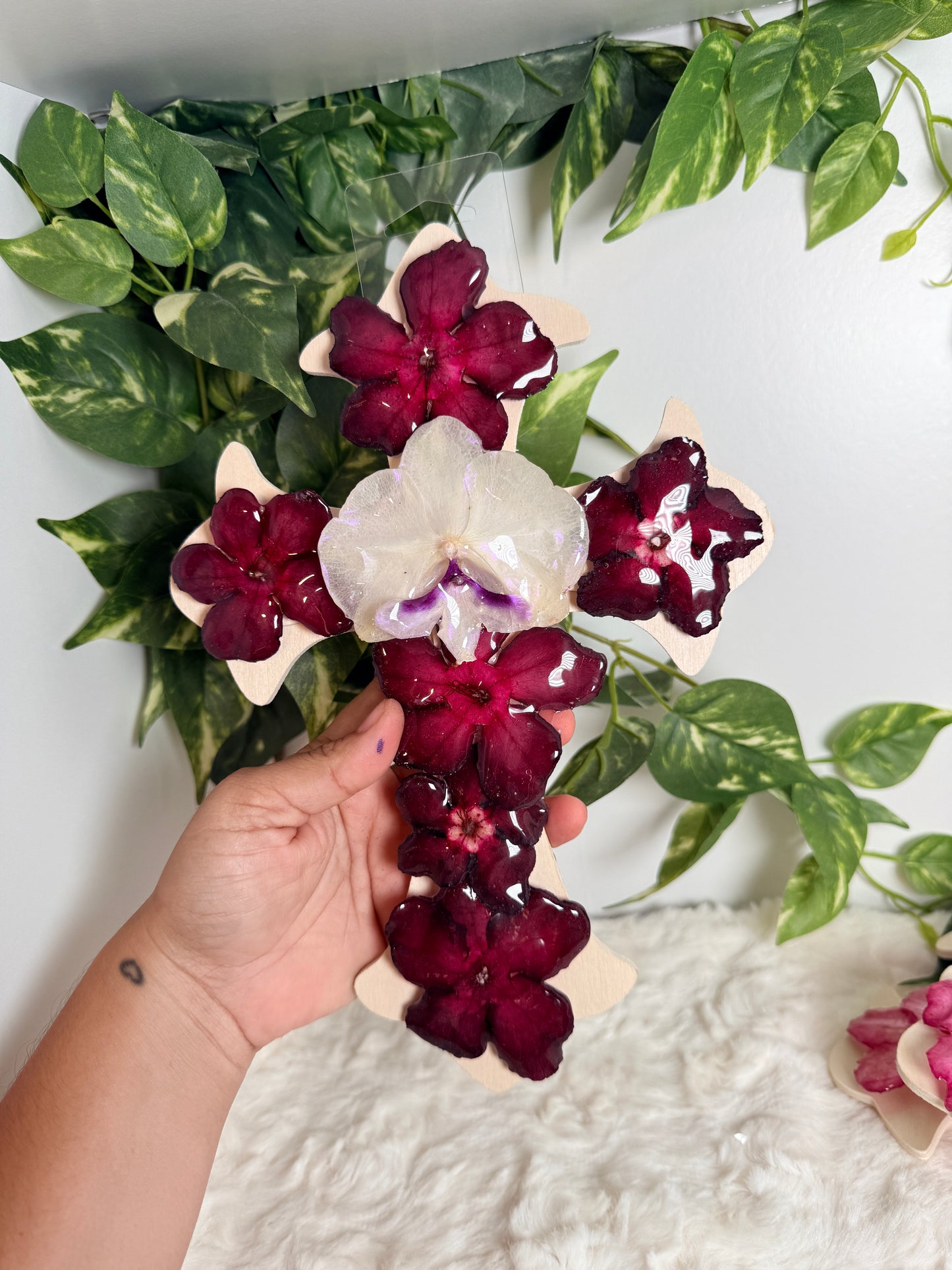 Crimson Desert Cross Decor