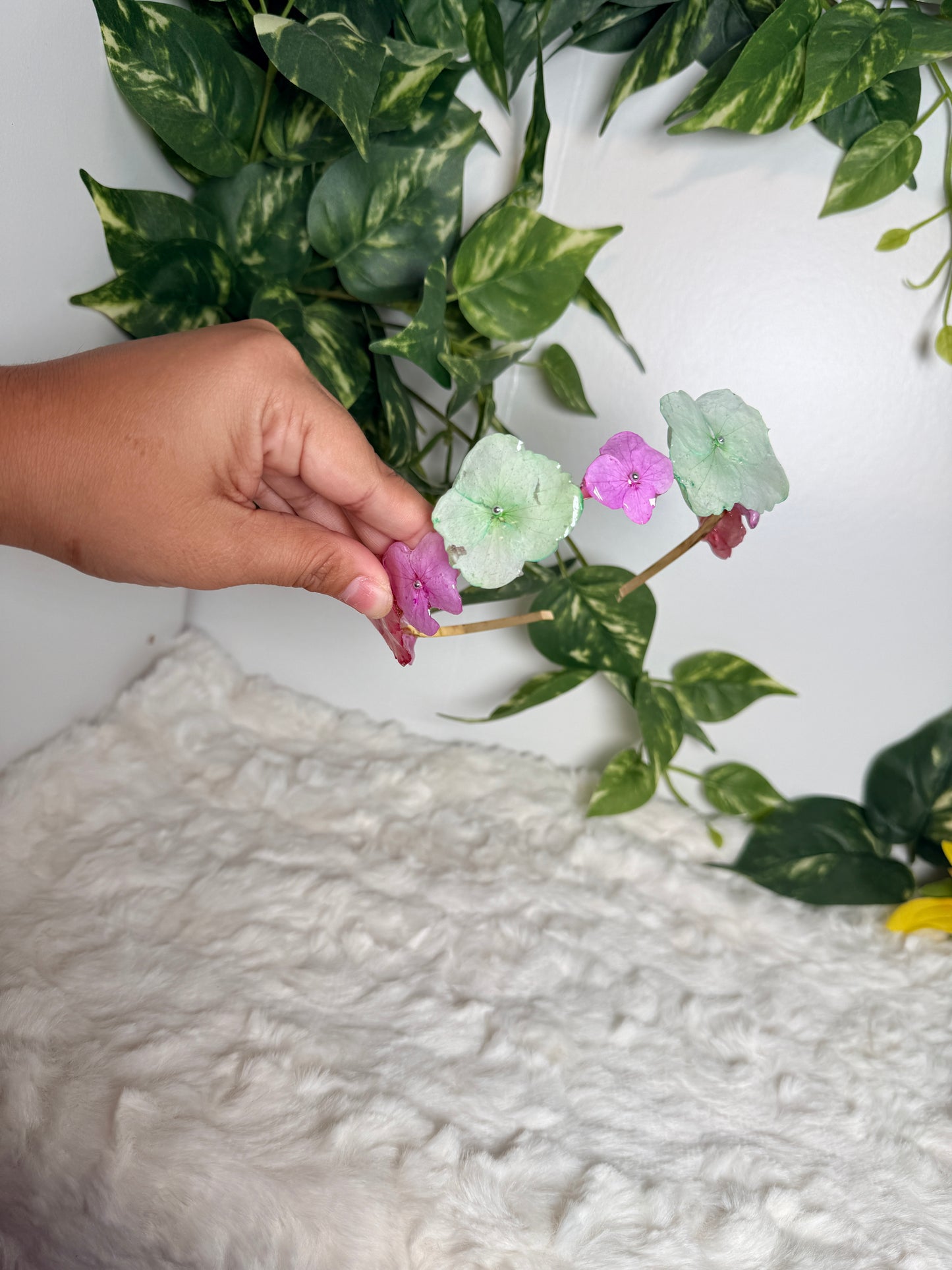 Pastel Hydrangea Crown