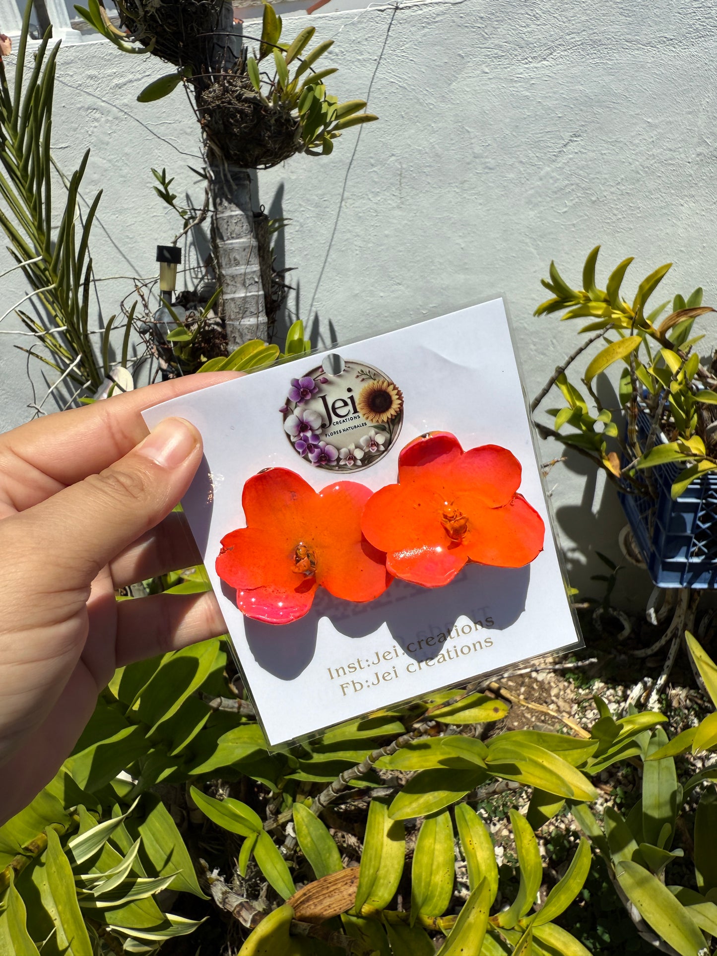 Towers braids Orchid Stud