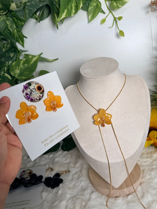 Golden Glow mini Orchid Set