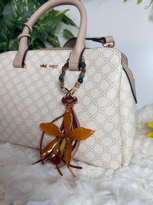 Cattleya Earth Bag Charm