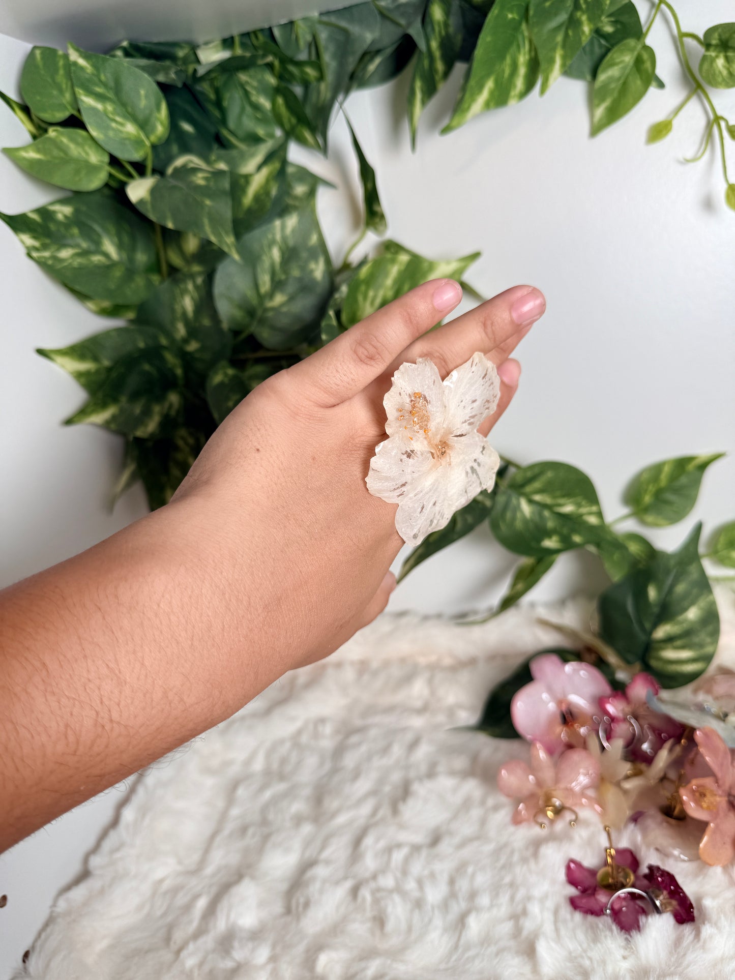 Pearl Poppy Ring
