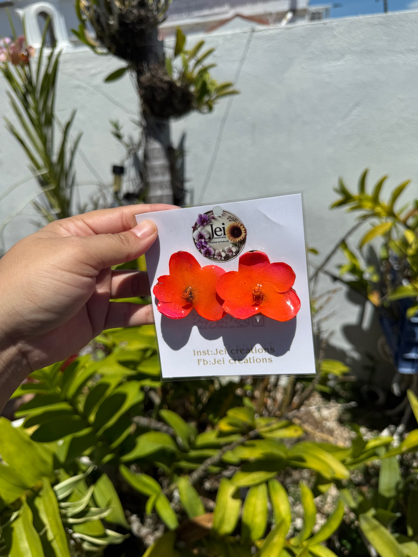 Towers braids Orchid Stud