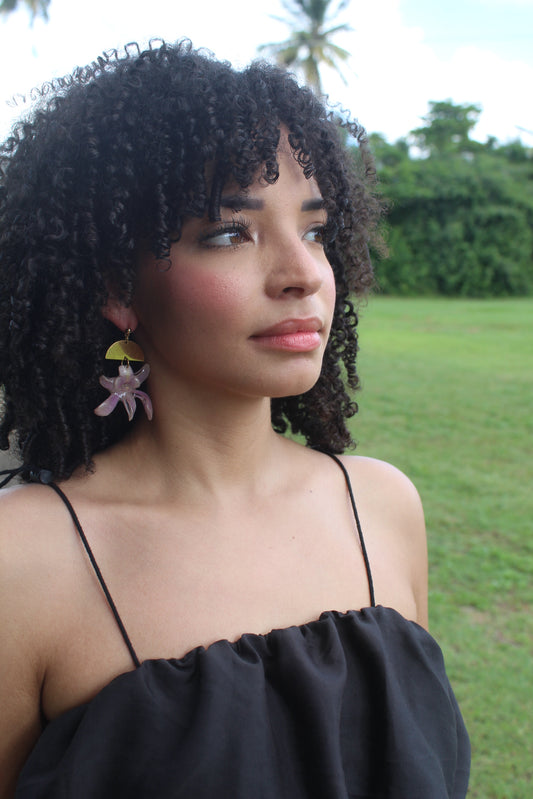 Fancy Dendrobium earings