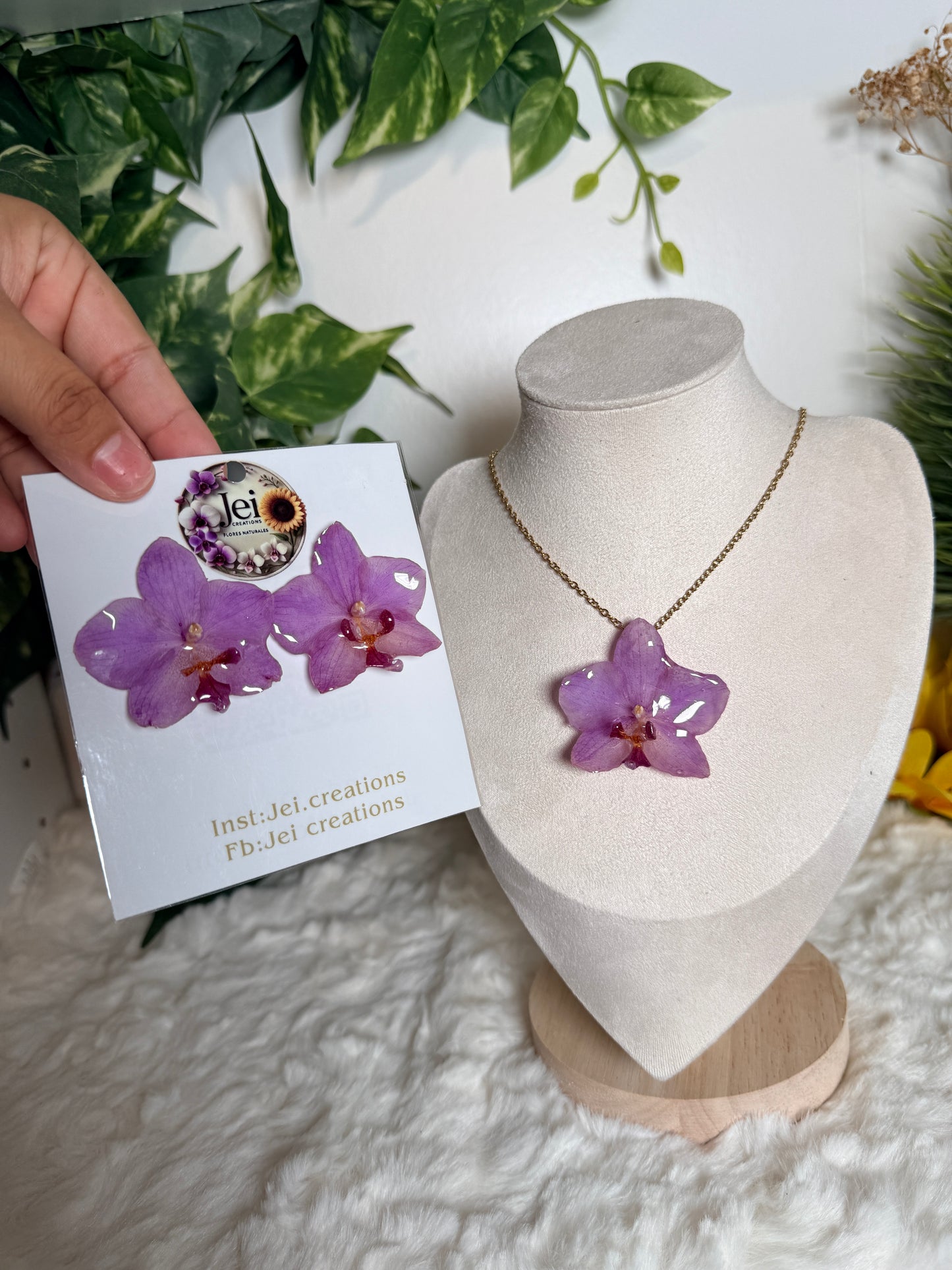 Lavender Orchid Set