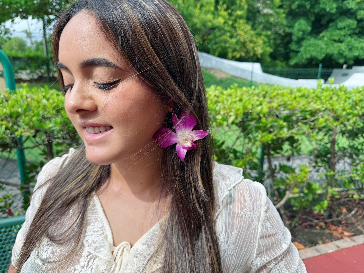 Fancy Dendrobium earings