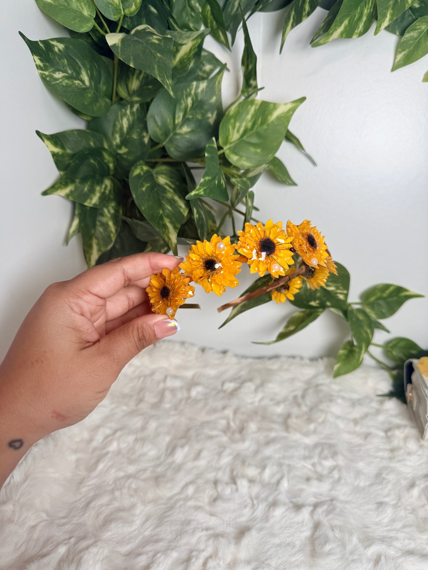Sunflower Crown Headband