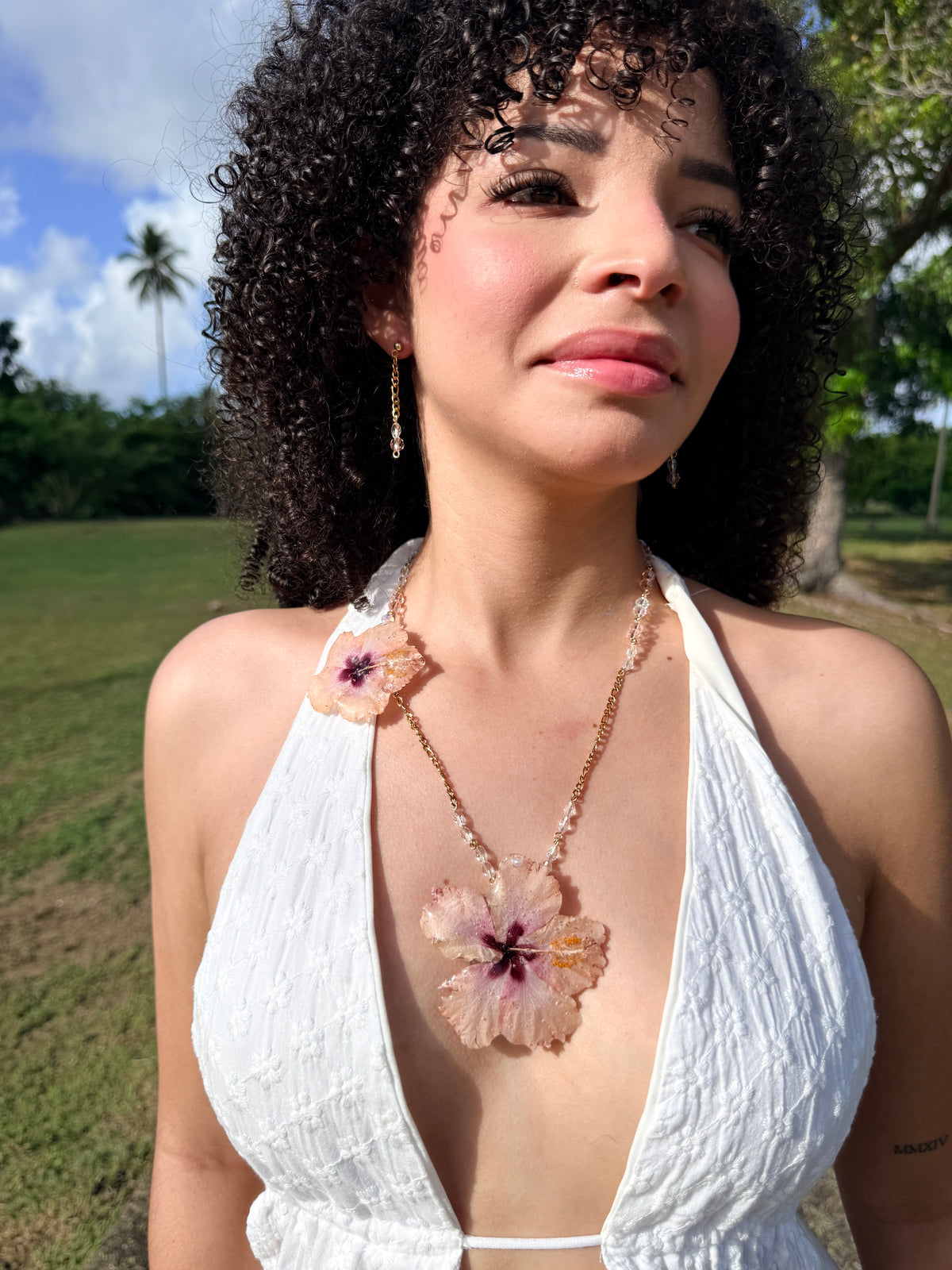 Hibiscus Blush Duo Necklace