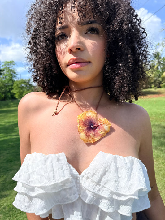 (Exotic)Amapola heart necklace/choker