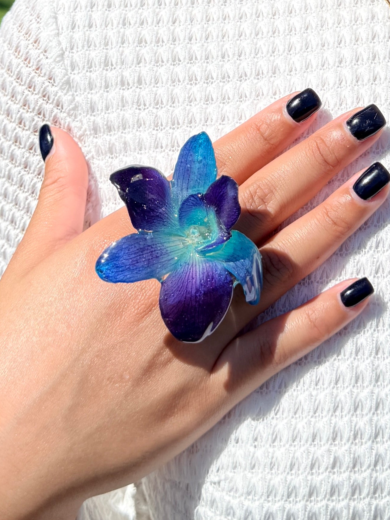 Blue Orchid floral Set