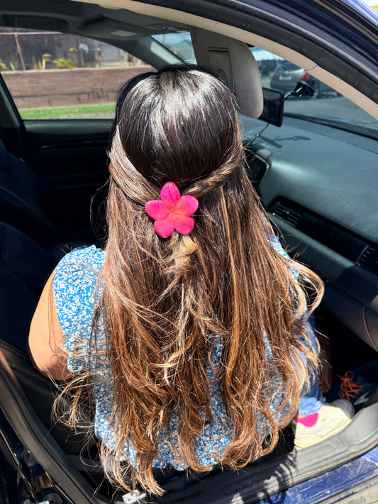 Plumeria hair clip