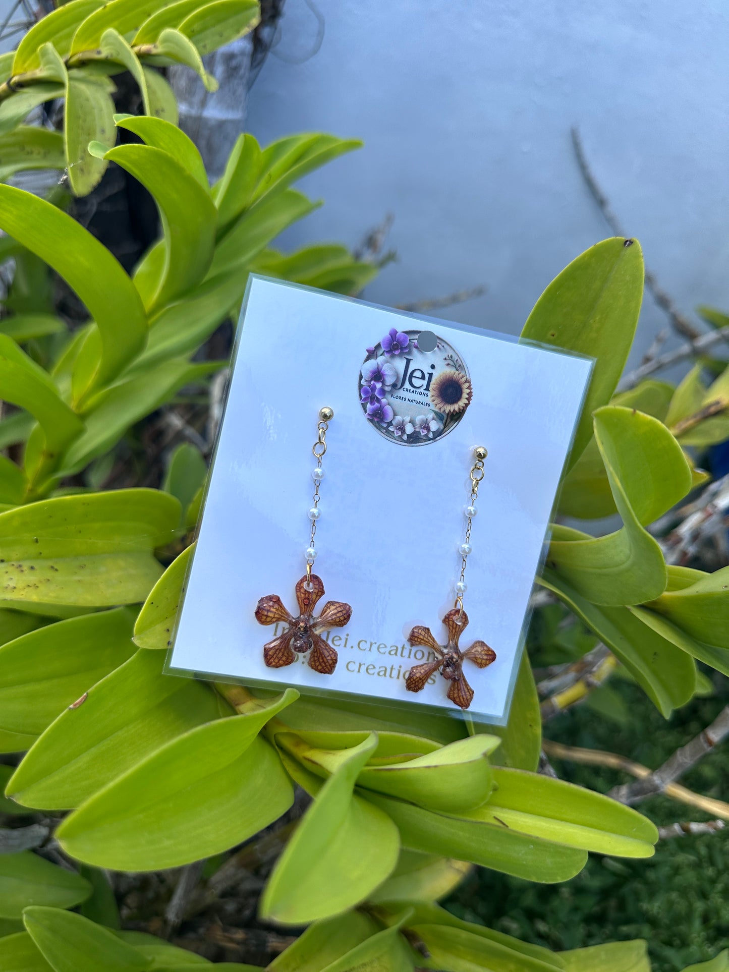 Extra baby Orchid pearl earings